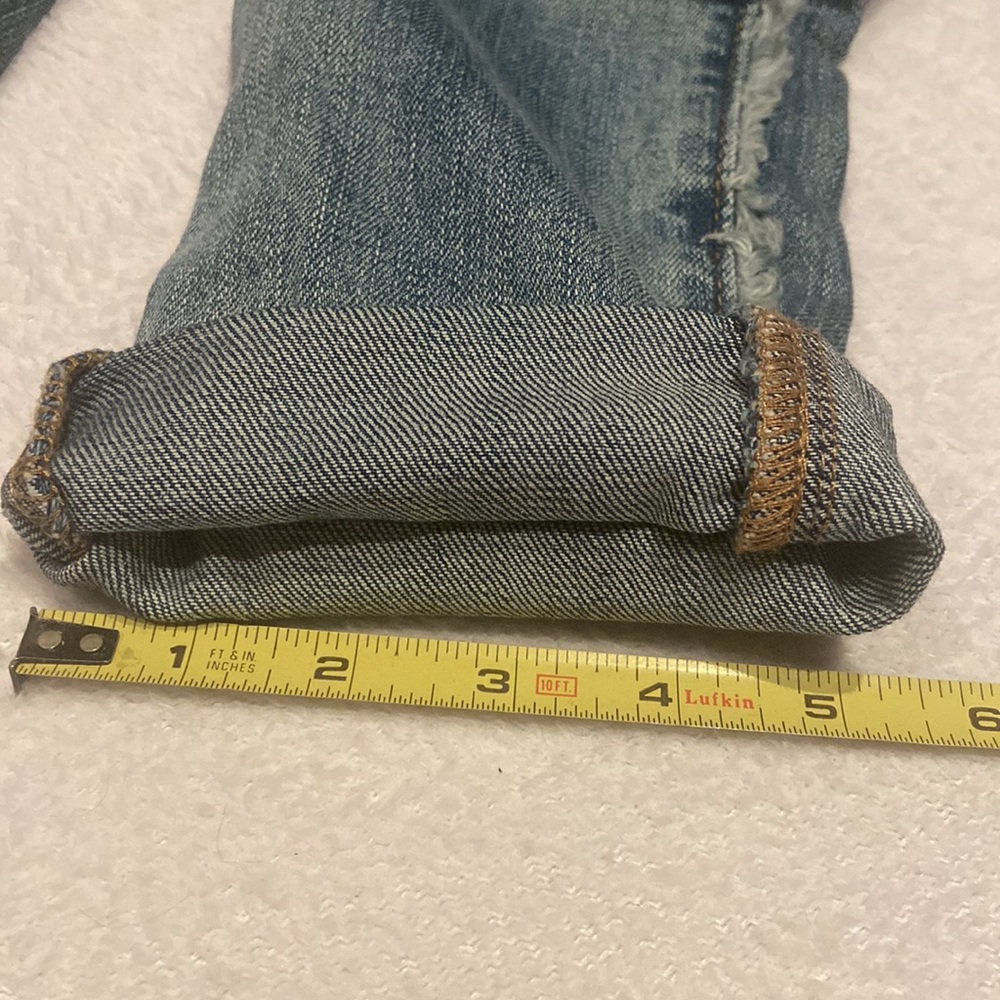 BLANK NYC Size 26 Skinny Distressed Cropped Blue Jeans - Picture 8 of 13
